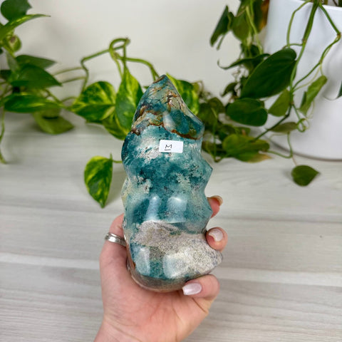 Sea Jasper Flame M 13 - Kenna's Crystals from TikTok