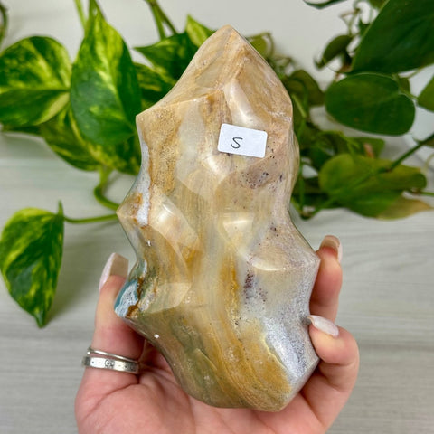 Sea Jasper Flame S 19 - Kenna's Crystals from TikTok