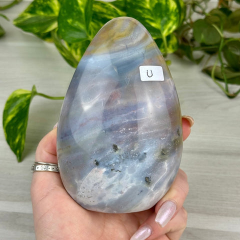Sea Jasper Free Form U 21 - Kenna's Crystals from TikTok