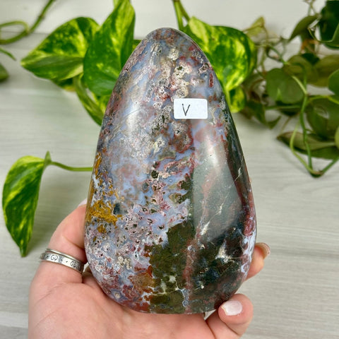 Sea Jasper Free Form V 22 - Kenna's Crystals from TikTok