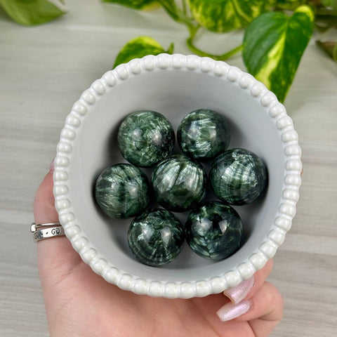 Seraphinite Sphere 111 2 - Kenna's Crystals from TikTok
