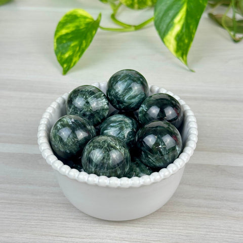 Seraphinite Sphere 155 5 - Kenna's Crystals from TikTok