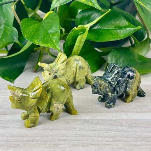 Serpentine Triceratops 33 1 - Kenna's Crystals from TikTok