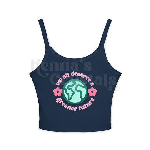 Silky Tank Bloom Tank Top Solid Navy Blend XS 5 - Kenna's Crystals from TikTok