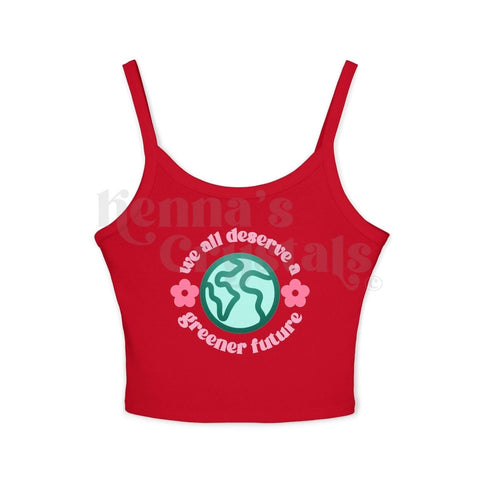 Silky Tank Bloom Tank Top Solid Red Blend M 6 - Kenna's Crystals from TikTok