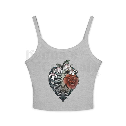 Silky Tank January Blossoms Tank Top Heather Grey XS 8 - Kenna's Crystals from TikTok