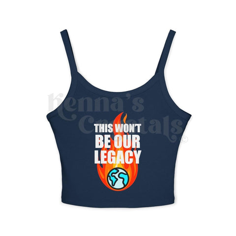 Silky Tank Rebellion Tank Top Solid Navy Blend XS 6 - Kenna's Crystals from TikTok