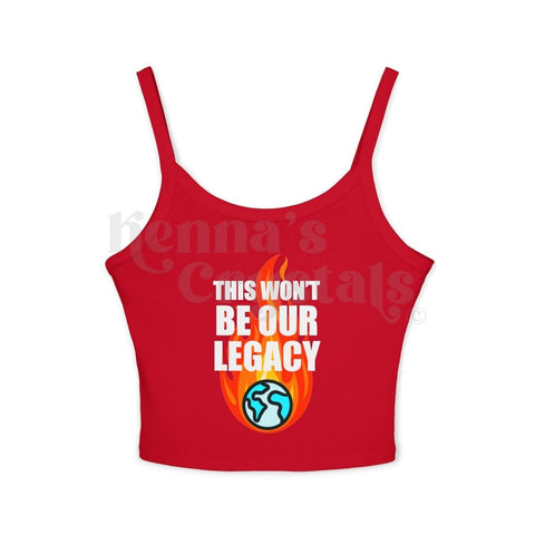 Silky Tank Rebellion Tank Top Solid Red Blend M 7 - Kenna's Crystals from TikTok