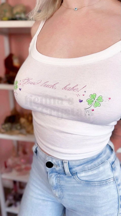 Silky Tank Stay Lucky Tank Top 3 - Kenna's Crystals from TikTok