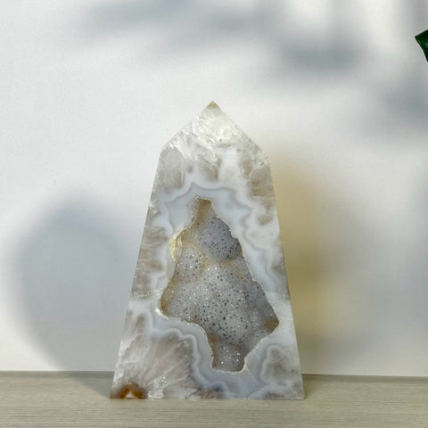Slim Druzy Agate Tower 122 6 - Kenna's Crystals from TikTok