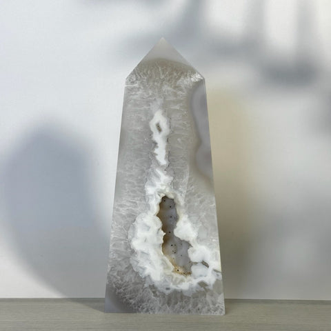 Slim Druzy Agate Tower 144 8 - Kenna's Crystals from TikTok