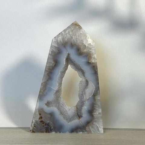 Slim Druzy Agate Tower 166 9 - Kenna's Crystals from TikTok