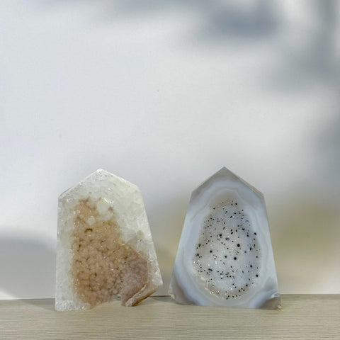Slim Druzy Agate Tower 33 1 - Kenna's Crystals from TikTok