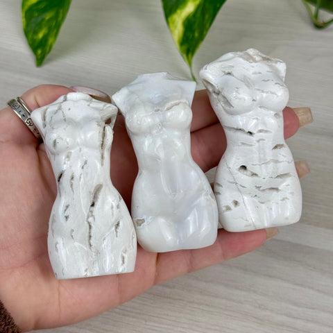 Snow Agate Goddess Body 1 - Kenna's Crystals from TikTok