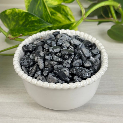 Snowflake Obsidian Chips (100g) 1 - Kenna's Crystals from TikTok