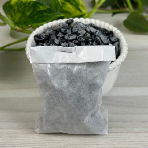 Snowflake Obsidian Chips (100g) 2 - Kenna's Crystals from TikTok