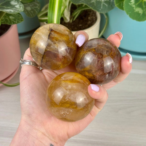 Star Golden Healer Sphere 111 7 - Kenna's Crystals from TikTok