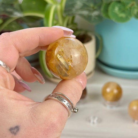 Star Golden Healer Sphere 33 4 - Kenna's Crystals from TikTok