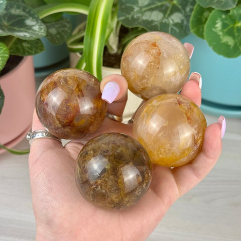 Star Golden Healer Sphere 44 6 - Kenna's Crystals from TikTok