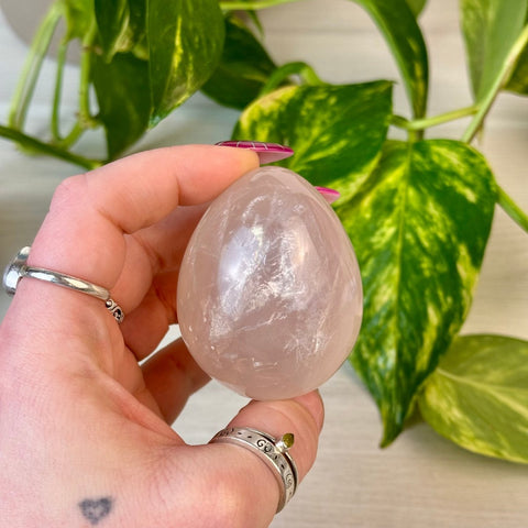 Star Rose Quartz Egg 33 4 - Kenna's Crystals from TikTok