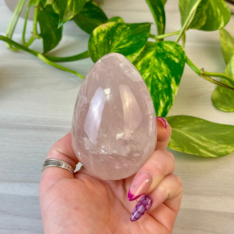Star Rose Quartz Egg 44 3 - Kenna's Crystals from TikTok