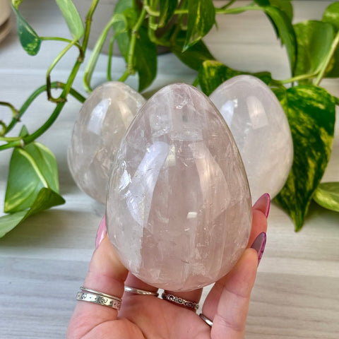 Star Rose Quartz Egg 77 6 - Kenna's Crystals from TikTok