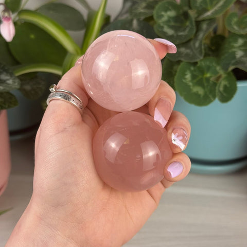 Star Rose Quartz Sphere 66 1 - Kenna's Crystals from TikTok