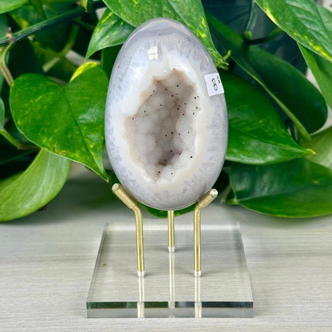 Statement Druzy Agate Egg with Stand B2 28 - Kenna's Crystals from TikTok