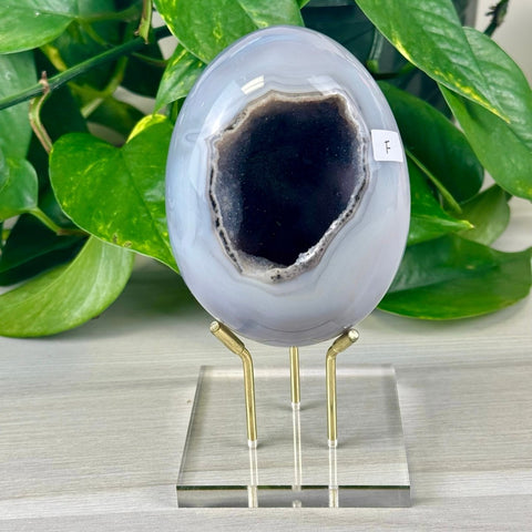 Statement Druzy Agate Egg with Stand F 6 - Kenna's Crystals from TikTok