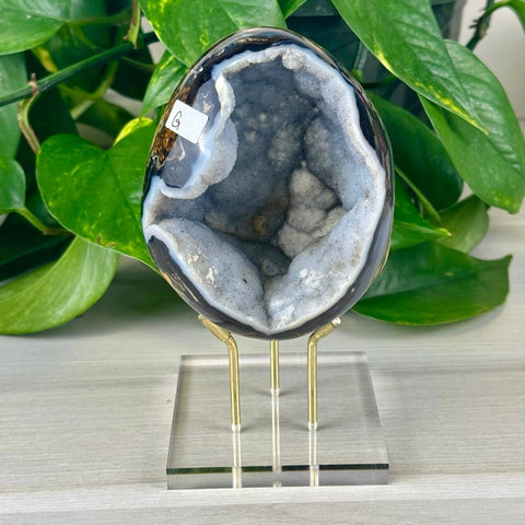 Statement Druzy Agate Egg with Stand G 7 - Kenna's Crystals from TikTok