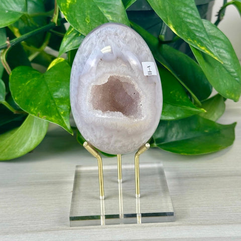 Statement Druzy Agate Egg with Stand I 9 - Kenna's Crystals from TikTok