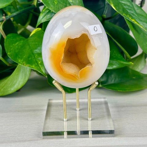 Statement Druzy Agate Egg with Stand O 15 - Kenna's Crystals from TikTok
