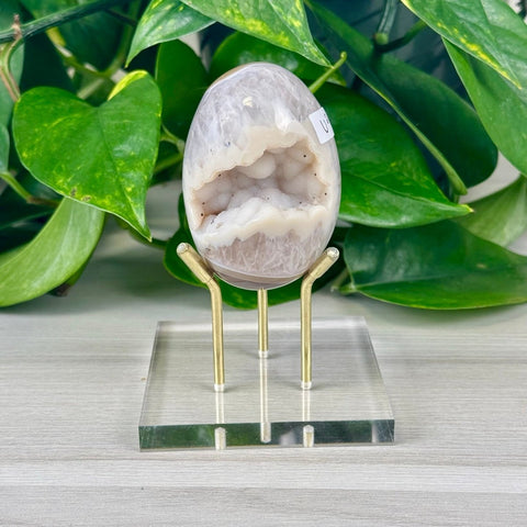 Statement Druzy Agate Egg with Stand U2 47 - Kenna's Crystals from TikTok