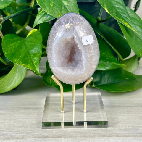 Statement Druzy Agate Egg with Stand V 22 - Kenna's Crystals from TikTok