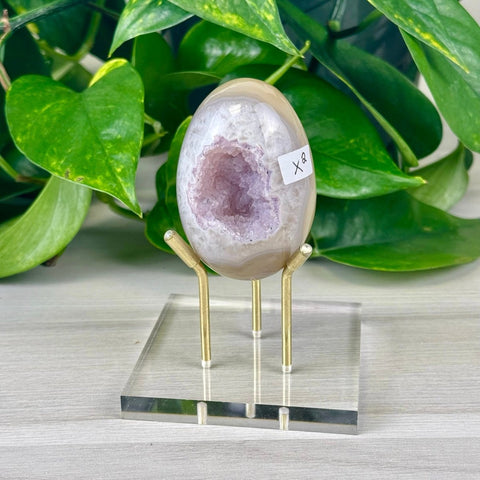 Statement Druzy Agate Egg with Stand X2 50 - Kenna's Crystals from TikTok