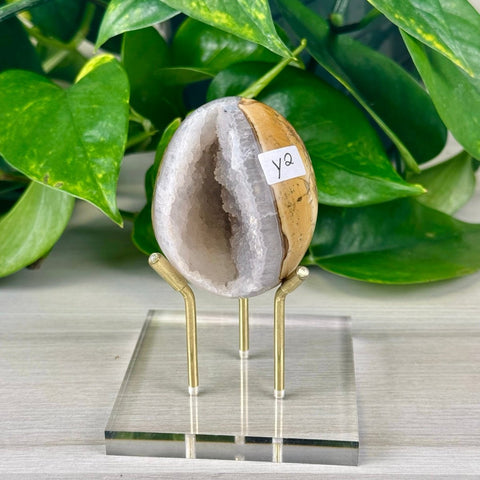 Statement Druzy Agate Egg with Stand Y2 51 - Kenna's Crystals from TikTok