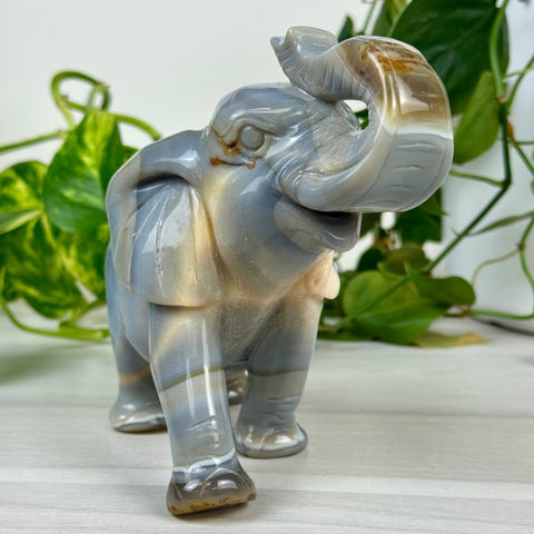 Statement Druzy Agate Elephant - Dahlia 9 - Kenna's Crystals from TikTok