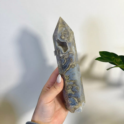 Statement Moss Agate Tower C2 49 - Kenna's Crystals from TikTok