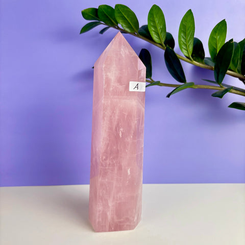 Statement Rose Quartz Tower