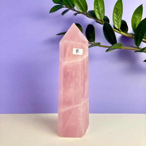 Statement Rose Quartz Tower