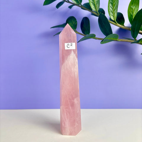Statement Rose Quartz Tower