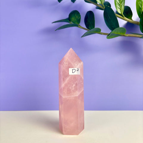 Statement Rose Quartz Tower