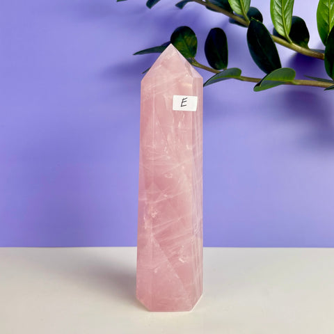 Statement Rose Quartz Tower