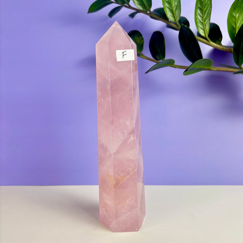 Statement Rose Quartz Tower