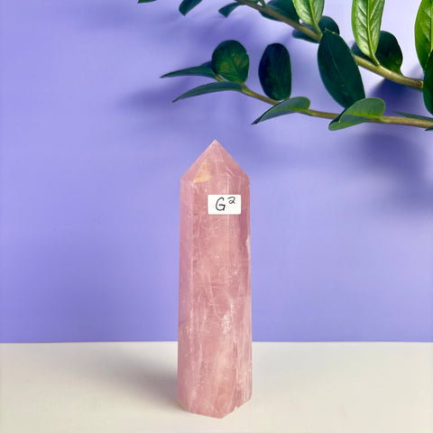 Statement Rose Quartz Tower