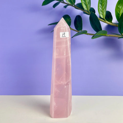 Statement Rose Quartz Tower