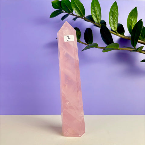 Statement Rose Quartz Tower