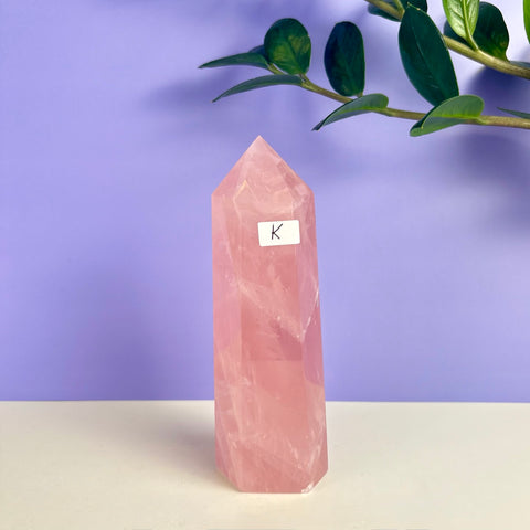 Statement Rose Quartz Tower