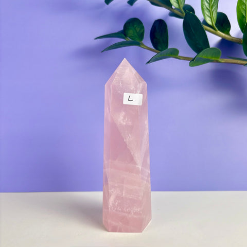 Statement Rose Quartz Tower