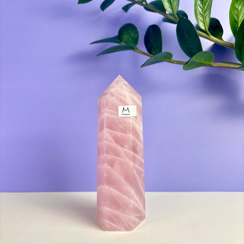 Statement Rose Quartz Tower